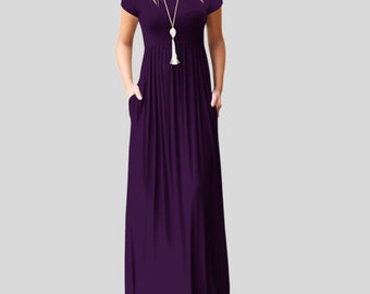 Dark Purple Maxi Dress